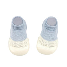 Chaussures d'intérieur pour tout-petits, premiers pas, couleurs assorties, chaussettes élastiques en maille pour bébé, taille 3, chaussures pour