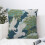 Housse de coussin décorative Sprig and Heron style rustique 51 x 51 cm 1