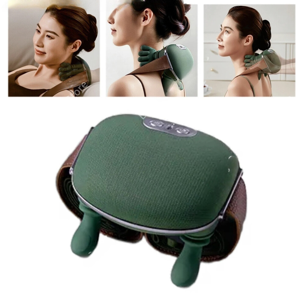 NEW Neck Shoulder Massager 3-Level Cervical Massage Machine Deep Tissue Back Bionic Wireless Fatigue Relief Relax Muscle