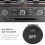 Air Conditioning Panel  Button Central Control Knob Cover OFF for  5 Series E60 E61 61319250196 2