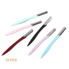 Rasoir à sourcils pour femmes, lot de 12 pièces