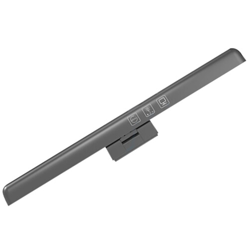 Lampe à pince pour ordinateur portable, écran de bureau, noir