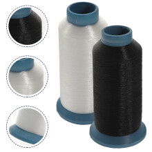 2 Rolls Invisible Thread for Sewing Black White 13.5x6.5x6.5in 2mm Nylon Pp Sewing Supplies for Craft Lovers