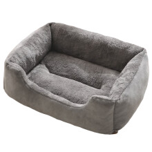 Dog Bed for Large Medium Small Dogs, Rectangle Washable Sleeping Orthopedic Pet Sofa Bed, Soft Calming Cat/Puppy Beds for Indoor Cats