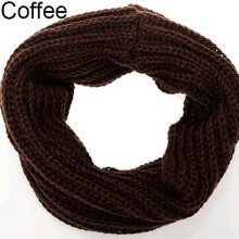 Ayyufe Fashion Unisex Winter Warm Infinity Circle Cable Knit Cowl Neck Long Scarf Shawl