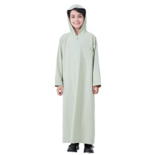 Blusa infantil unissex de manga comprida com capuz e meio zíper, ideal para uso casual no dia a dia, na cor verde, tamanho 9-10 anos.