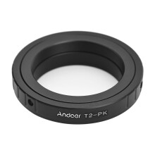 Adattatore per obiettivi in metallo T2-PK per Pentax K-70/K-50/K-30/K-500/K-1/K-3/K-3II – Compatibile con obiettivi con innesto T/T2