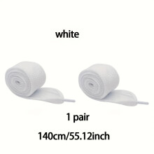 [3 Pairs Durable Shoelaces Polyester] Extra Thick & Durable Shoelaces - 3 Pairs, Solid Color, Lightweight Polyester for Sneakers & Skate Shoes