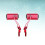 Bike Rear View Mirror Blast-resistant Bicycle Handlebar Red 1