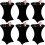 Black Spandex Cocktail Tablecloth 32x43 in 6-Pack 1