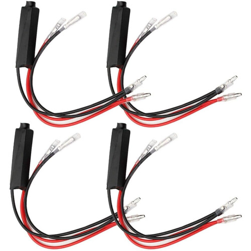 4x Universal12V Μοτοσικλέτας Φλας LED Αντίσταση Φόρτισης Flash Flash Σφάλμα Διόρθωσης Φλας