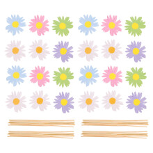Pcs Edible Daisy Cake Insert Unique Cake Decorations 15X5CM