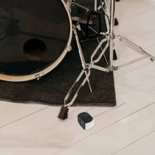 Bass Drum Pedal Beater Replacement Part with Durable Stainless Steel and Felt for Drum Use Black