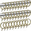 40-pak hvide metalgardinringe 37 mm OD 1