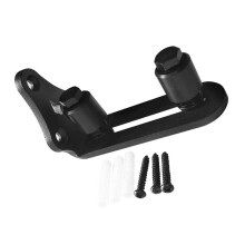 Merkloze set magneten, verstelbare vloergeleider, schuifdeurstopper, 10 x 6,5 cm, zwart