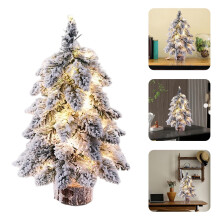 Solas Maisiúil Mini LED do Spásanna Beaga Laistigh, Solas Féile In-athúsáidte, Coigilteas Fuinnimh, Tionól Éasca, 17.72" (45cm), Airgead