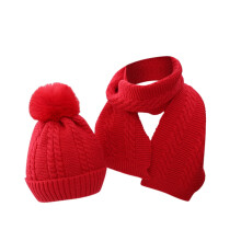 Baby Beanie Hat Scarf, Newborn Toddler Winter Warm Knit Cap, Fleece Lining Winter Warm HAT for Little Boys Girls for 1-4 Years