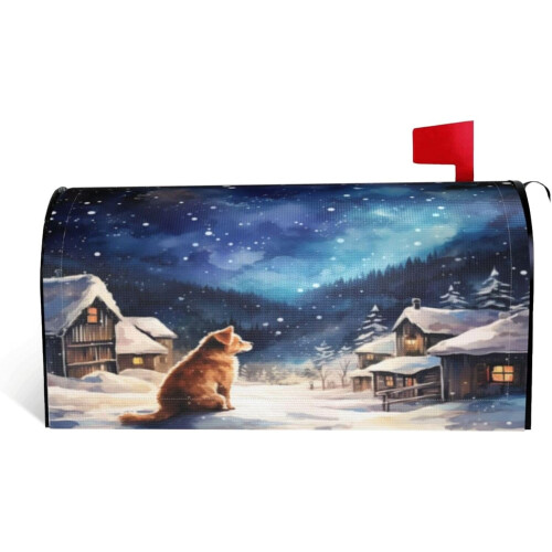 Capa magnética de Natal para caixa de correio 25,5 x 21 polegadas