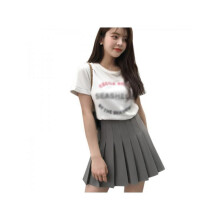 Gonna a pieghe da donna, stile college, basic e versatile