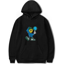 Sweat à capuche unisexe Connor Price Globe Guy, poches et cordon de serrage, vêtements tendance