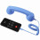 Retro kablet telefonhåndsæt med USB-C, ABS, 1 stk. 1