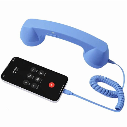 Retro kablet telefonhåndsæt med USB-C, ABS, 1 stk.