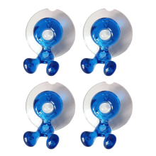 Support de rasoir à ventouse bleu (4 pièces)