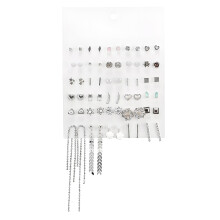 DESIGNICE Alloy Stud Earrings for Women, 30 Pairs