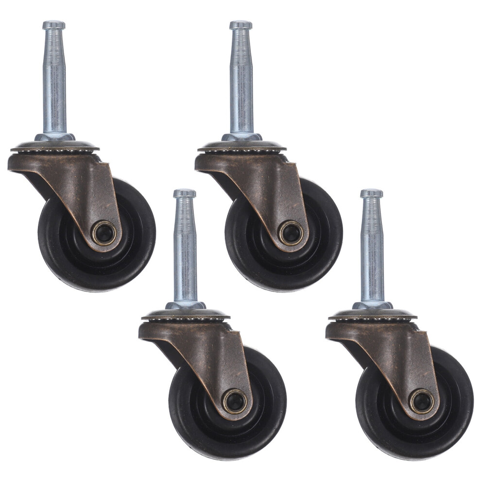 4-Piece Rubber-Footed 360 Swivel Casters 9104899481764