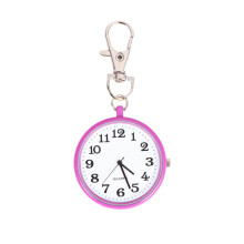 Round pocket watch with keychain clip for kids and adults