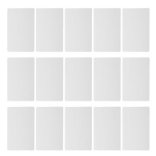 Visitenkartenrohlinge aus Metall – Aluminium, 8,4 x 5,6 cm, 50 Stück