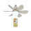 Ventilateur lumineux LED avec télécommande, intensité réglable et multicolore 1