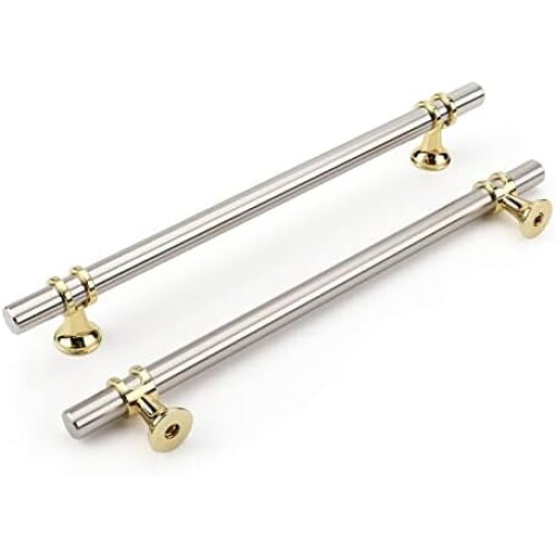 Cabinet Handles and Knobs Brushed Nickel Gold 7.5 Inch 2