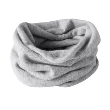 Cachecol de malha em laço, mais quente para o pescoço em clima frio, macio e grosso, para homens e mulheres (cinza claro)