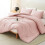 Blushroze microvezel dekbedovertrekset, queensize 1