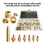 Copper Embedded Nut Kit M2-M8 with 345pcs & 7 Tips for 3D Printing 4