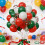 Conjunto de balões de Natal vermelho, verde e branco de 12 polegadas (57 peças) 1