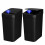 Smart Touchless Trash Can 2.4-Gal Black 2-Pack 1