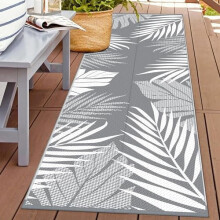 Waterproof Outdoor Rug Reversible Plastic Straw 2.5 ft x 8