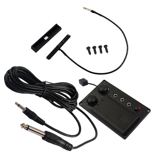 Ensemble de micros pour violon avec préampli piézo et câble
