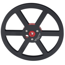 7 Inch Aluminum Alloy Empty Tape Reel for 1/4 Inch Tape, Black