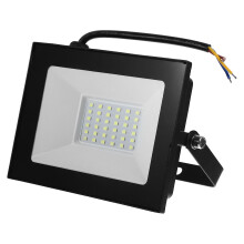 LED-Flutlicht, Aluminium, Glas, 30 W, ultradünn, IP66