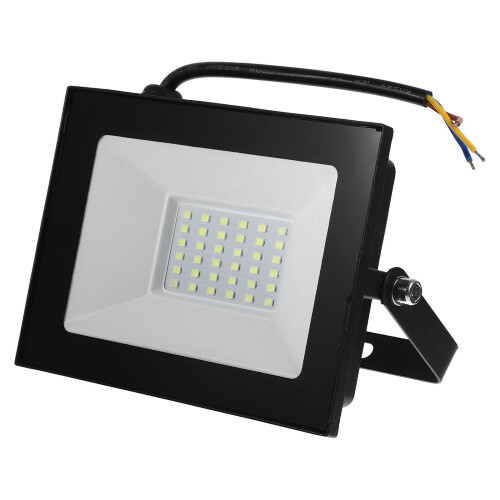 Refletor LED de alumínio e vidro, 30W, ultrafino, IP66