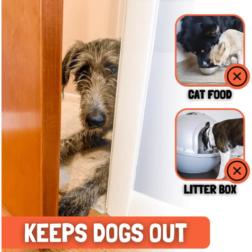 Batente ajustável para porta de gato, de 7,6 a 14 cm (3 a 5,5 polegadas).