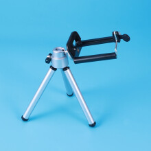 Trípode portátil de aluminio para cámara con soporte para teléfono