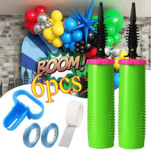 Dubbelverkande ballongpump, 2-pack, ABS handhållen