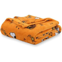 Coperta in velluto di Snoopy, 55" x 70", arancione