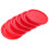 6 Red Plastic Table Hockey Pucks 5.1 cm 1