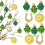 St. Patrick's Day dörrskylt shamrock hängande dekor set24 1