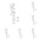 Clear Blind Clips for Valance 2 inch 12 pcs 1